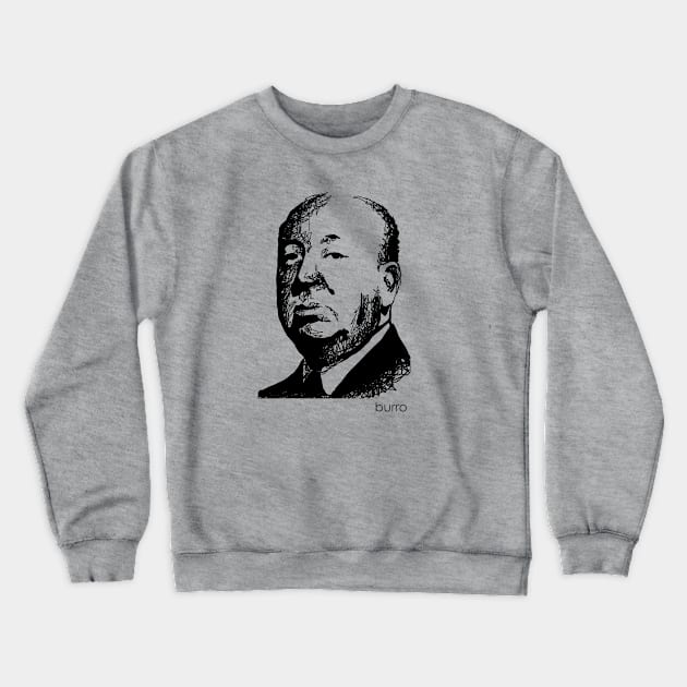 Alfred Hitchcock Crewneck Sweatshirt by burrotees